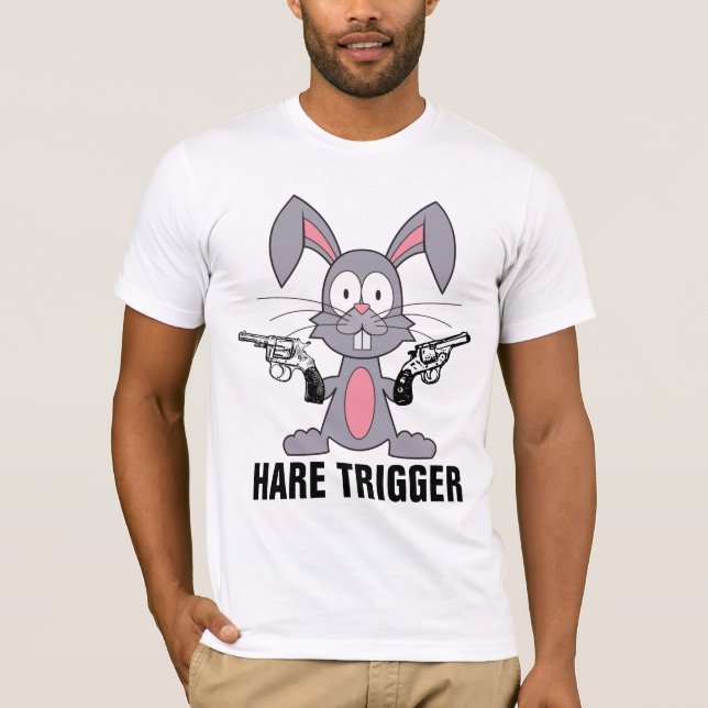 COELHO ARMADO, CAMISETAS COM GATILHO FÁCIL (Frente)