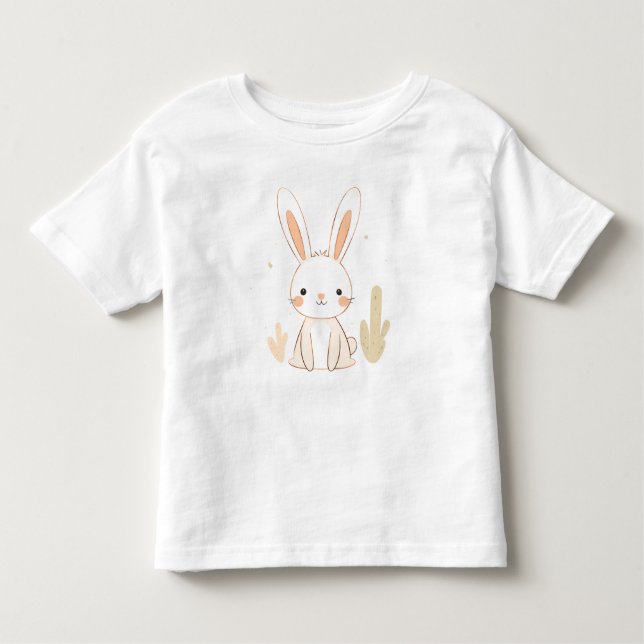 Coelho-bonito, Toddler T-Shirt Design para Criança (Frente)