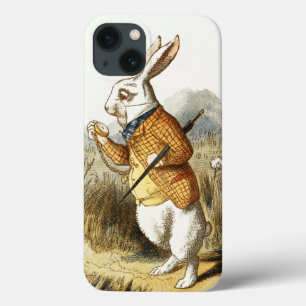 Coelho branco de Alice na arte do vintage do país