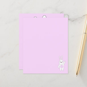 Coelho. Branco e rosa.