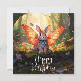 Coelho caprichoso floresta encantada Feliz Anivers