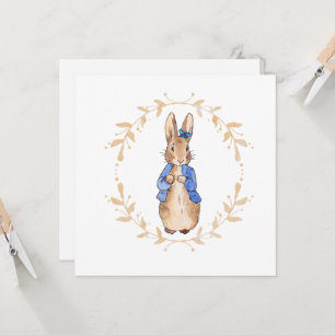 Coelho clássico Bunny com uma borboleta