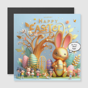 Coelho da Páscoa cheio de matizes vibrantes