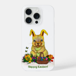 Coelho da Páscoa com Ovos e Flores