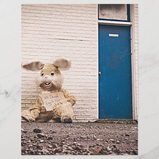 coelho da Páscoa engraçado (Frente)