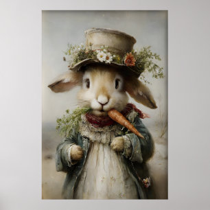 Coelho da Páscoa Impressão de Cenoura, Bunny da Pr