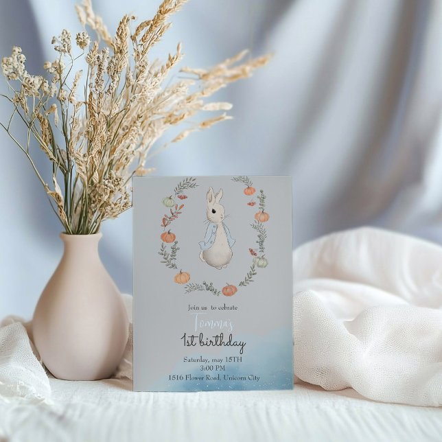 Coelho de Aquarela Peter no Convite de outono (Criador carregado)