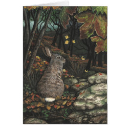 Coelho de coelho dos animais selvagens pelo cartão