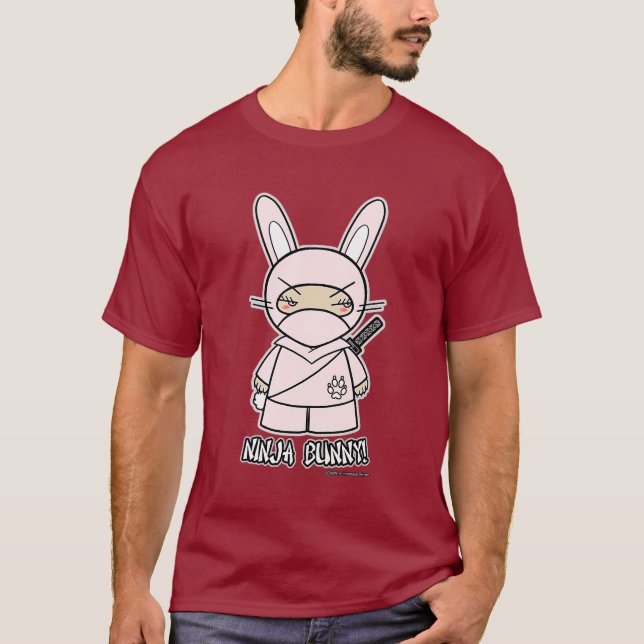 Coelho de Ninja! T-shirt (Frente)