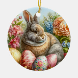 Coelho de Páscoa Enfeite de árvore de Natal