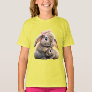 Coelho e T-Shirt das Crianças Afetadas