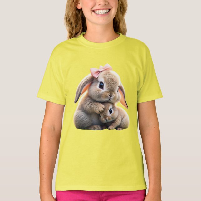Coelho e T-Shirt das Crianças Afetadas (Frente)