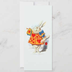 Coelho em Alice Wonderland - Convite