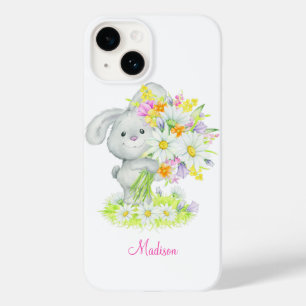 Coelho Floral de Coelho Floral de Cores Aquáticas