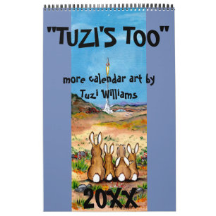Coelho Humoroso do Calendário de Animais Selvagen