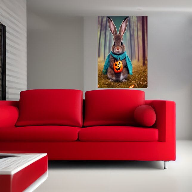 Coelho na floresta | AI Art Poster (Criador carregado)