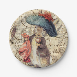 coelho peter, pratos de papel de coelho benjamin