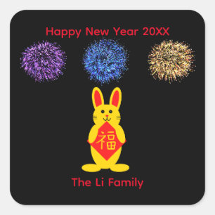 Coelho Sortudo #2-3 Adesivos