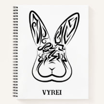 Coelho Tribal Negro e Branco