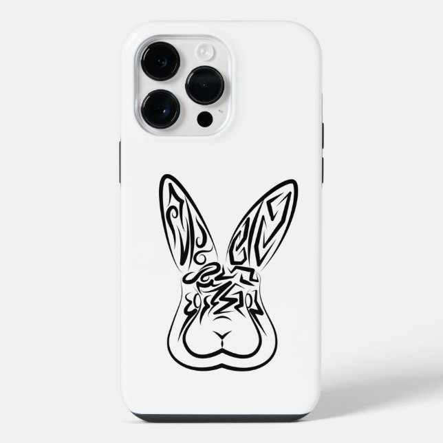 Coelho Tribal Negro e Branco (Verso)