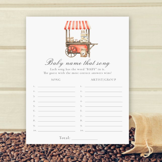 Coffee baby shower - Name that song game (Criador carregado)