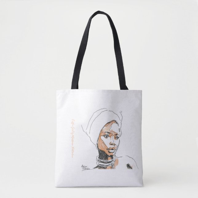 Coffee Girl - Artist - Massimo Pietrobon Tote Bag (Frente)