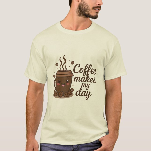 Coffee Lover T-Shirt | Cozy Coffee Vibes (Frente)