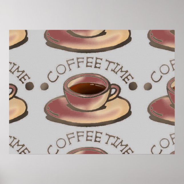 COFFEE TIME ART POSTER (Frente)