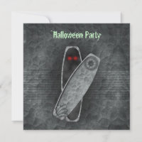 Coffin - Convite para Halloween