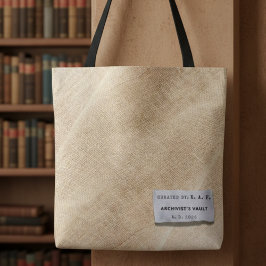 Cofre do Arquivista: Bolsa Tote Personalizada com