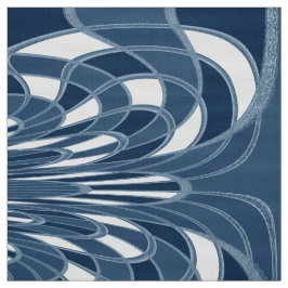 Cogumelo, Abstrato - Cabelo Azul - Tecido