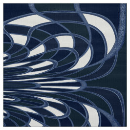 Cogumelo, Abstrato - Marinho - Tecido