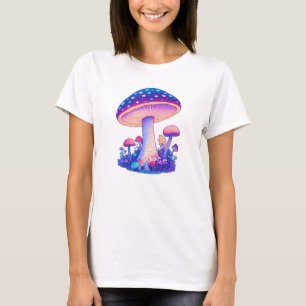 Cogumelo com t-shirts e outras luzes de neon
