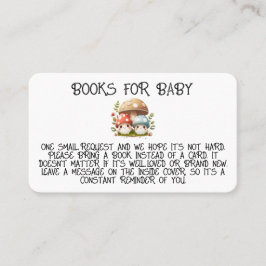 Cogumelo Traga um chá de fraldas de livro Cartão d