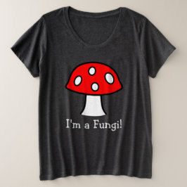 Cogumelo Vermelho Mais T-Shirt Tamanho