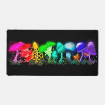 Cogumelos brilhantes do arco-íris