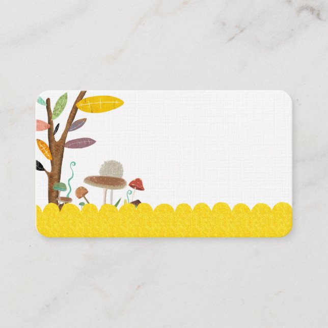 Cogumelos Cartão de visita (Frente)