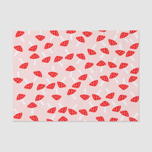 Cogumelos de Toadstool Bonitos Papel tecidular (Frente )