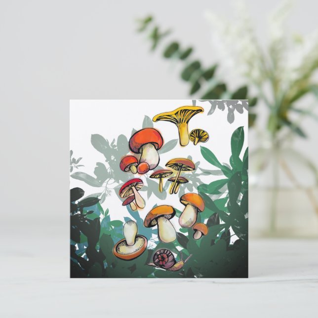 Cogumelos do mundo (Em pé/Frente)