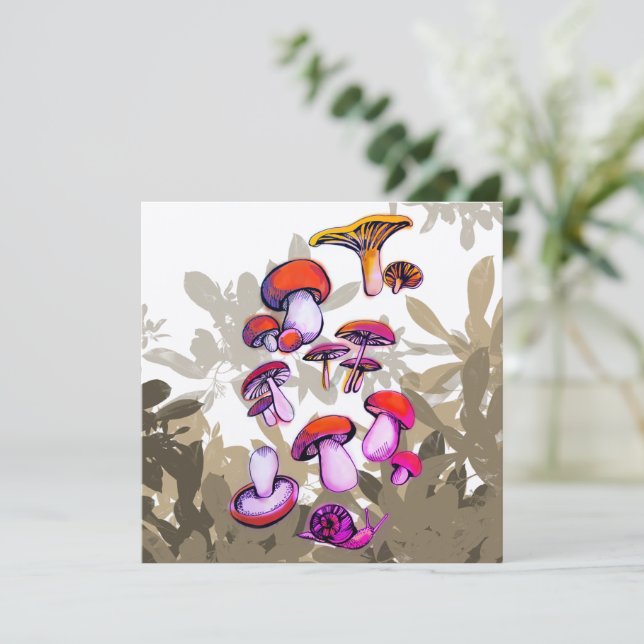 Cogumelos do mundo (Em pé/Frente)