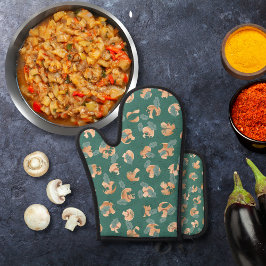 Cogumelos e lenços verdes