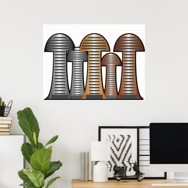 Cogumelos industriais Poster (Criador carregado)