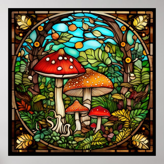 Cogumelos Poster (Frente)