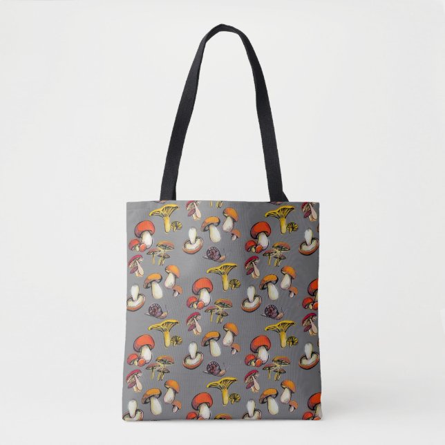 cogumelos selvagens grande saco de tote (Frente)
