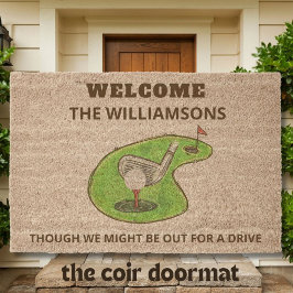 Coir Personalizado do Tema de Golfe Minimalista Mo