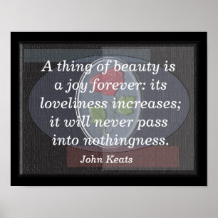 Coisa da beleza - John Keats - impressão de arte