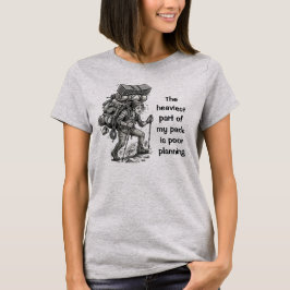 Coisa mais pesada na minha mochila Camiseta engraç