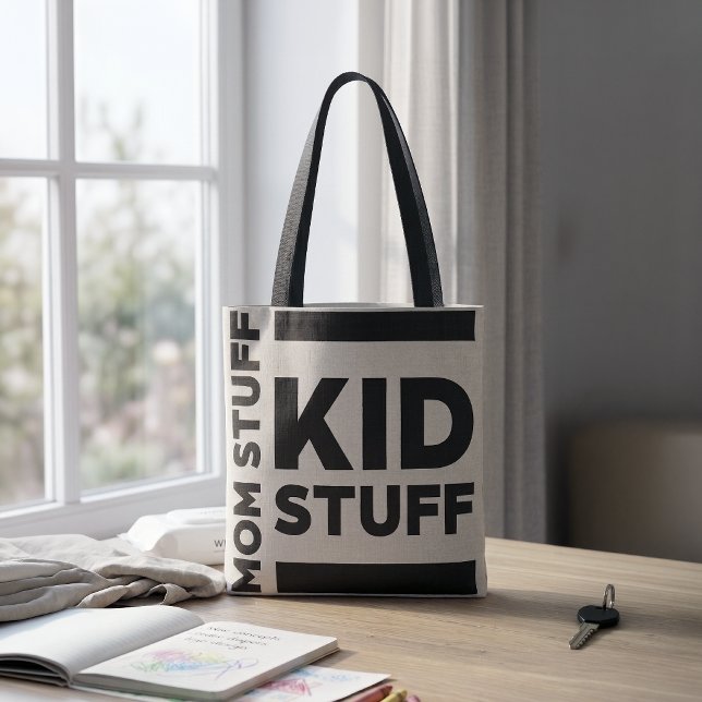 "Coisas de Mãe | Coisas de Criança" Bolsa Tote Min (Criador carregado)