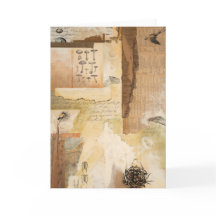 Coisas efêmeras da natureza do cartão de