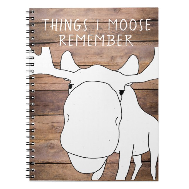 Coisas eu alces recordo o caderno espiral (Frente)